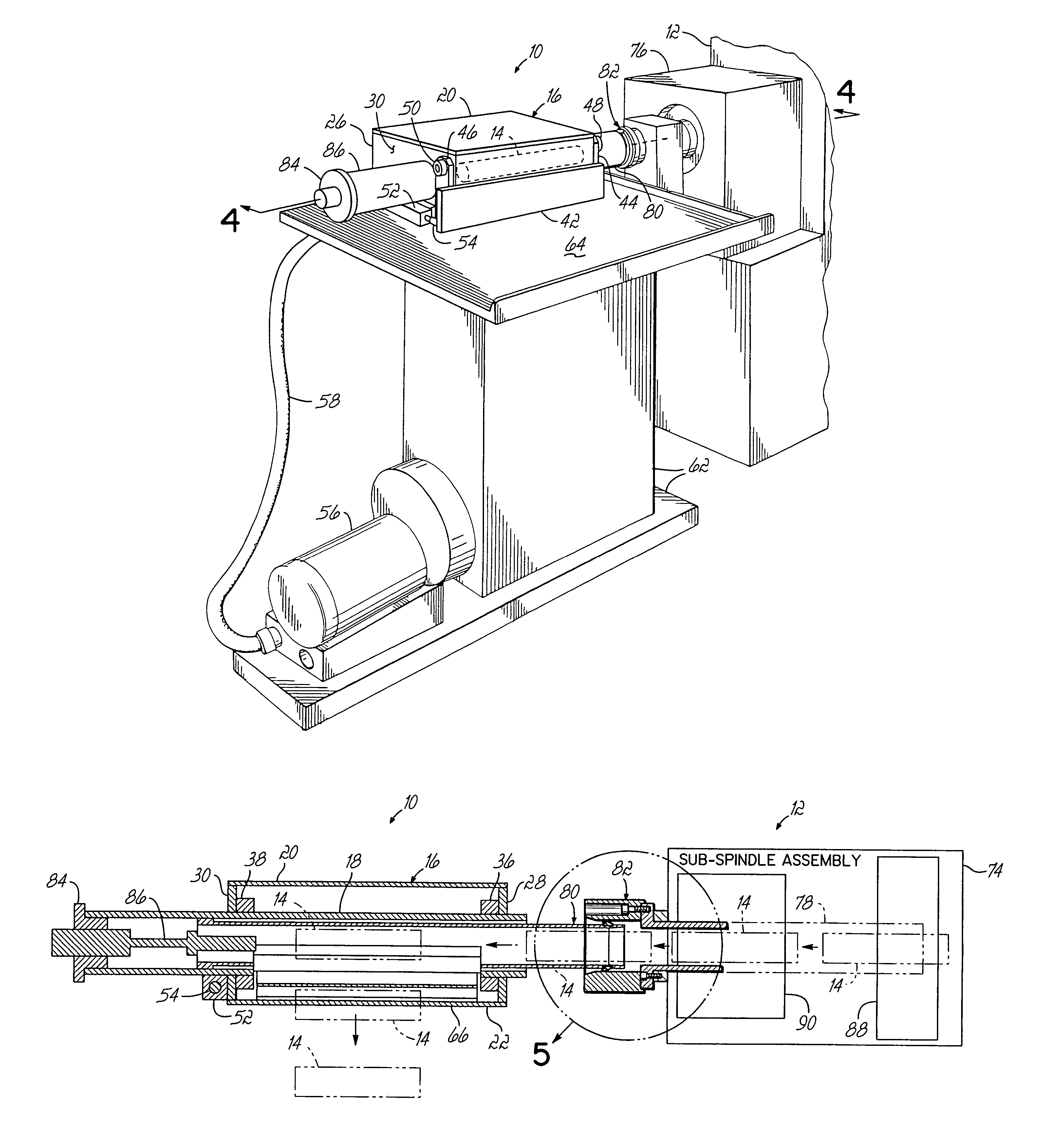 Air operated unloading device