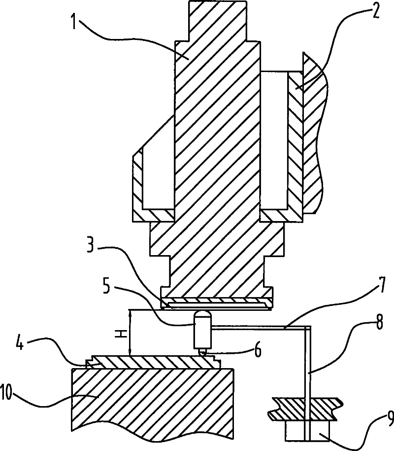 Tool setter of sharpening grinding wheel of semiconductor wafer