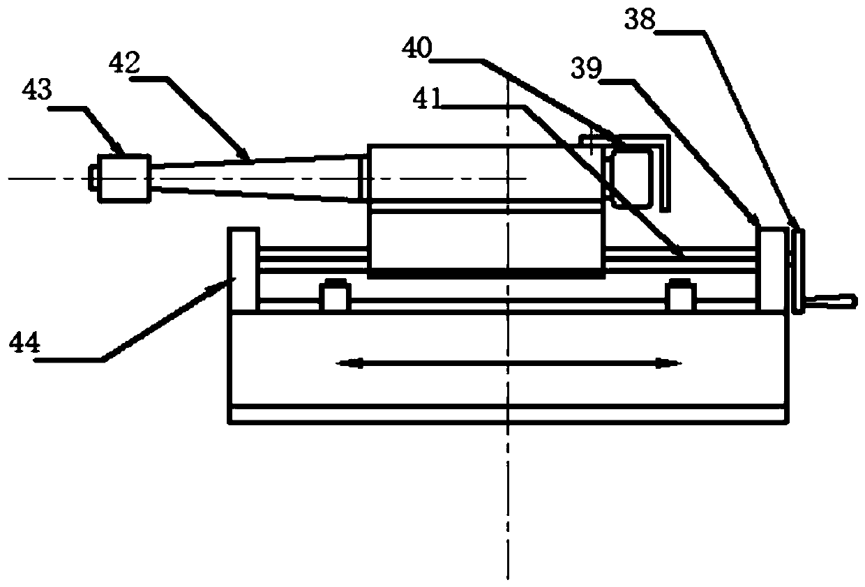 Method for repairing spindle taper hole through autogenous grinding device
