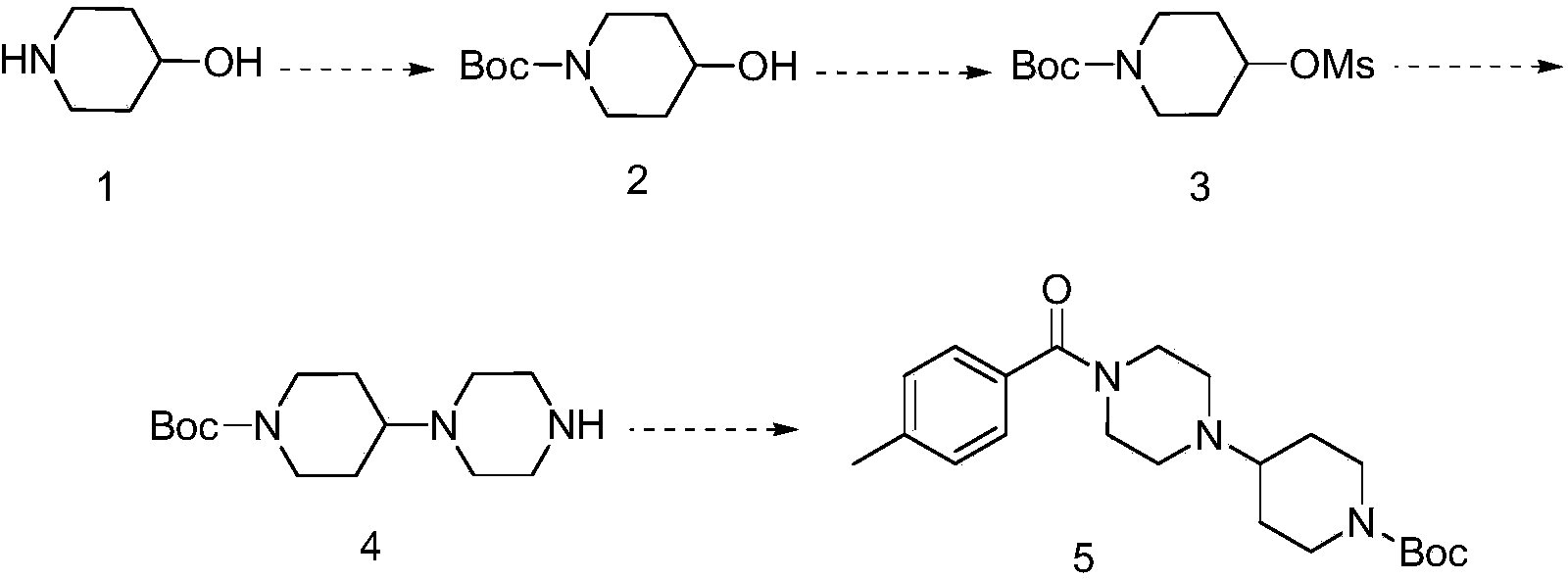 Preparation method of piperazine derivative