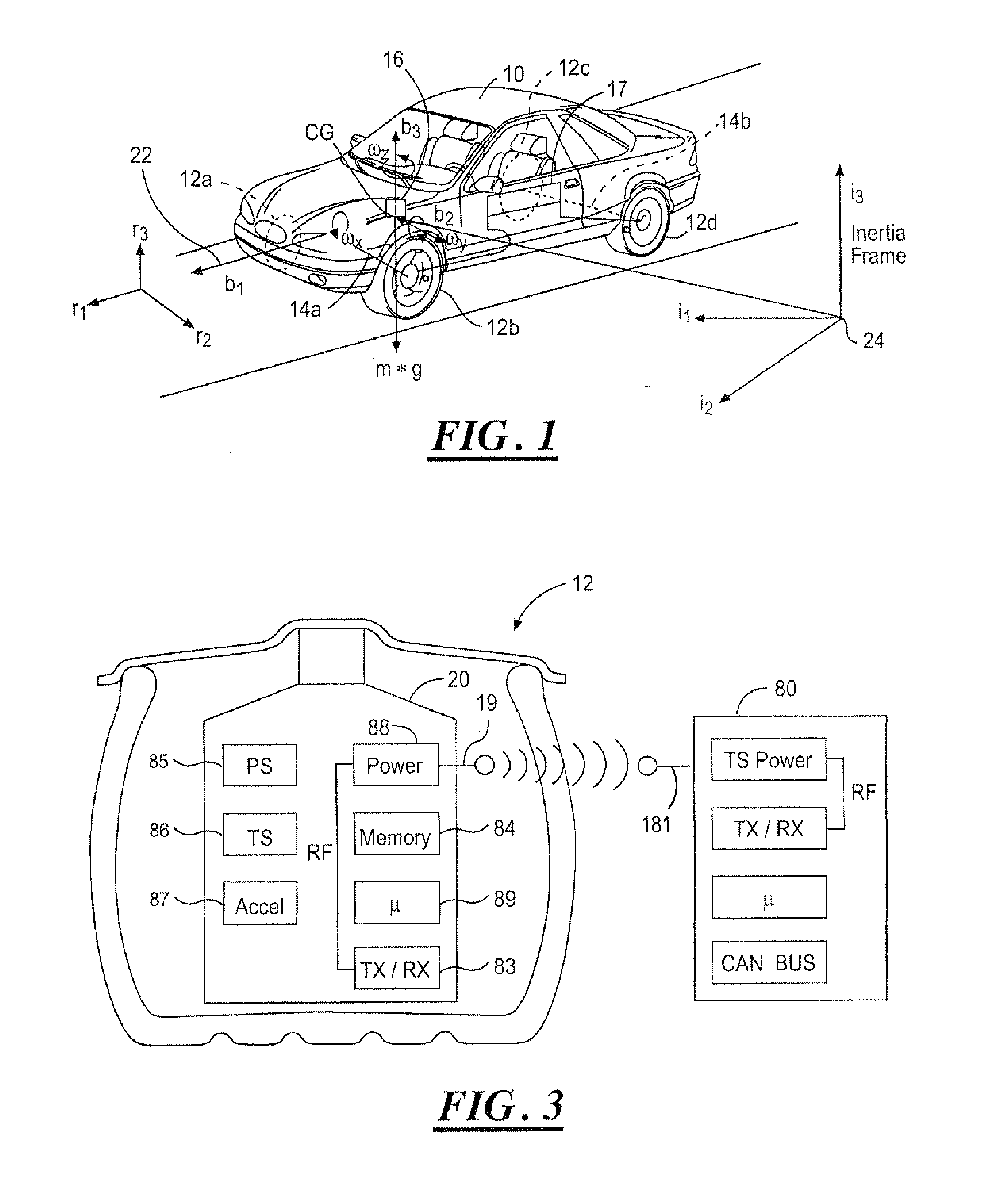 Vehicle Safety System With Advanced Tire Monitoring