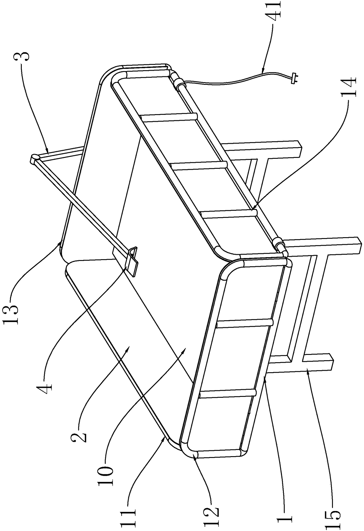 Thermal insulation type acupuncture bed