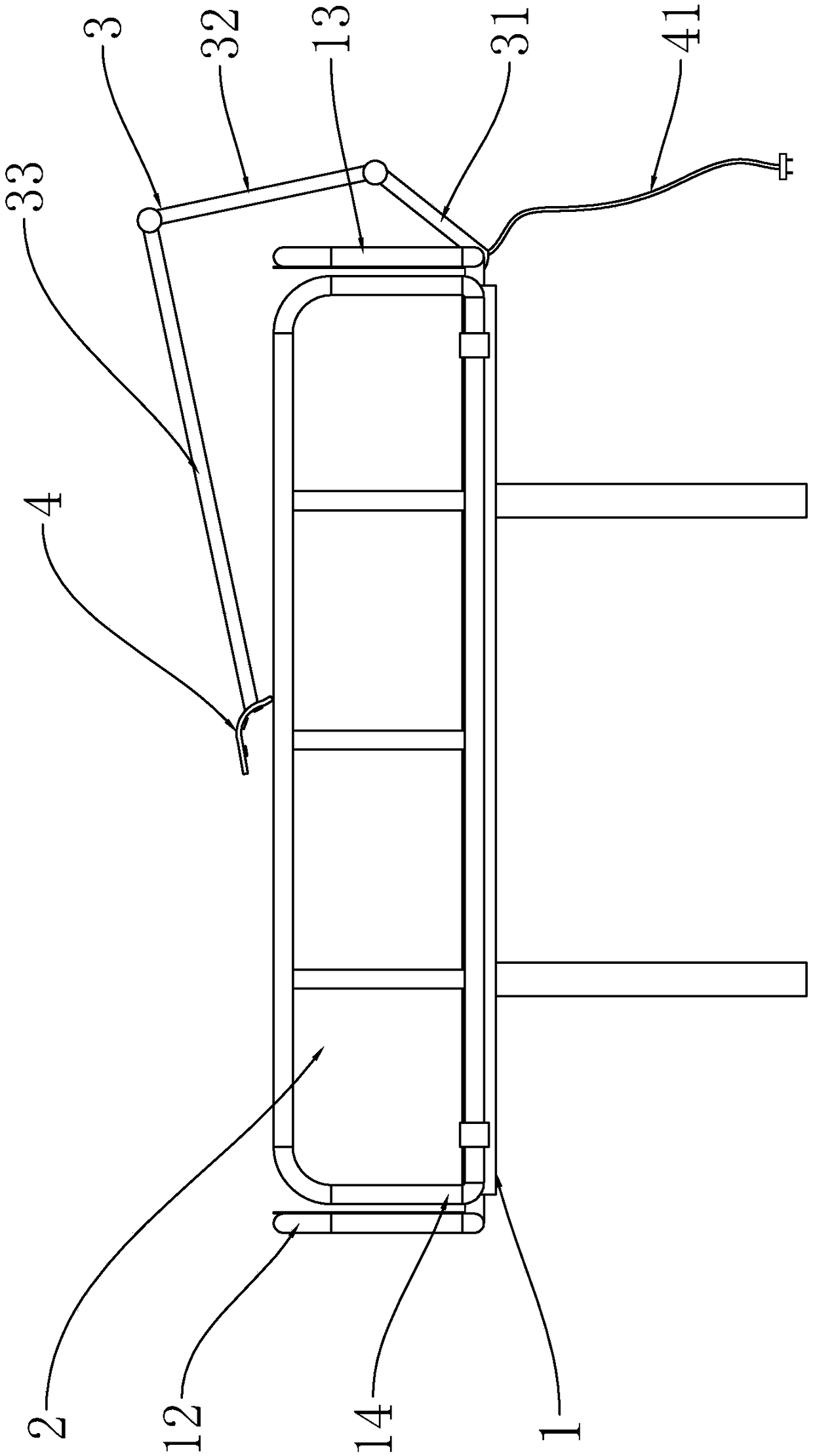 Thermal insulation type acupuncture bed