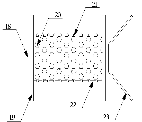 Large-head energy gathering perforating pipe type grouting anchor rod with ribbed steel framework and construction method
