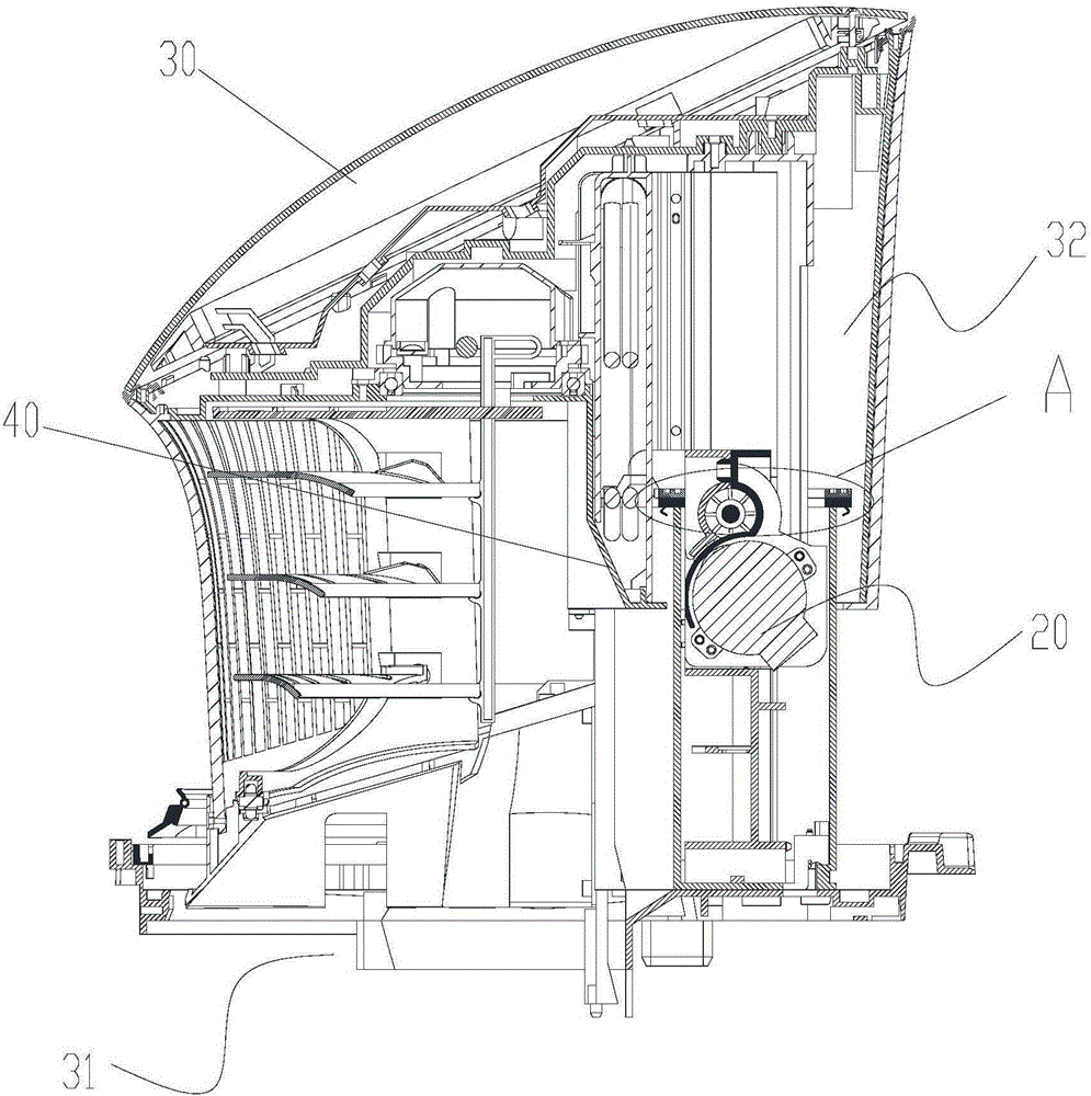 Air outlet assembly and air conditioner provided with same