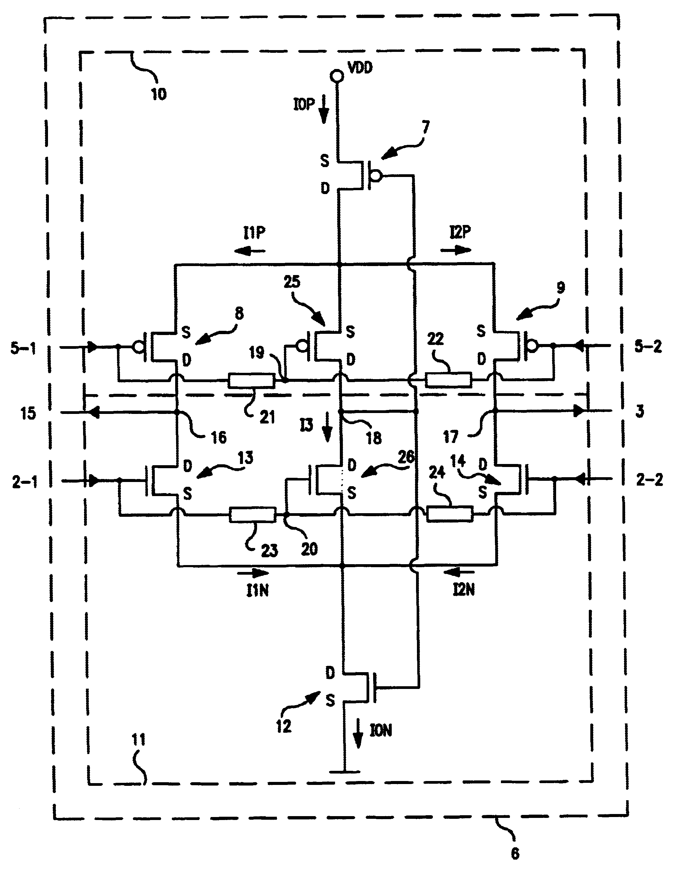 Differential to single-ended logic converter