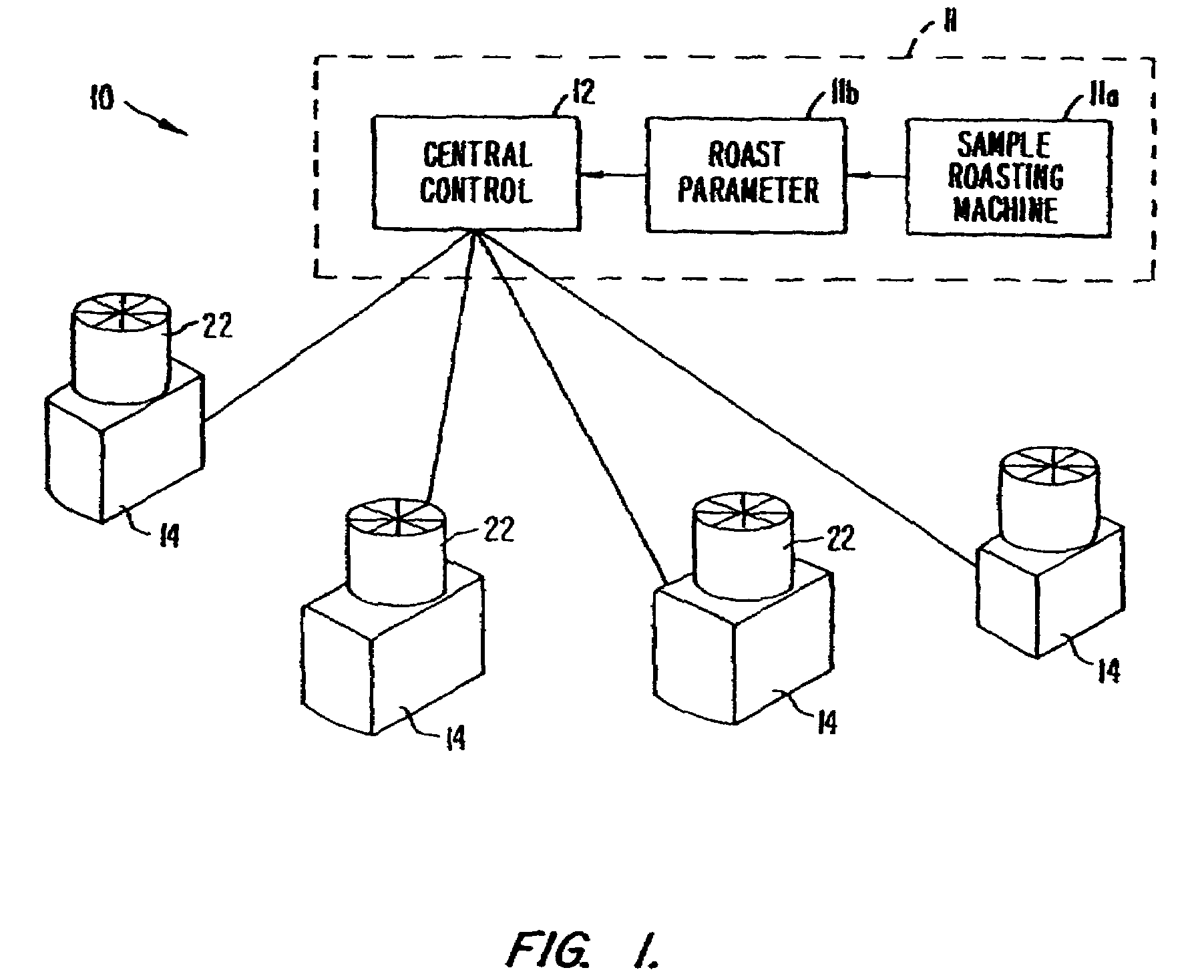 Method and apparatus for preventing the discharge of powdery caffeine during coffee roasting