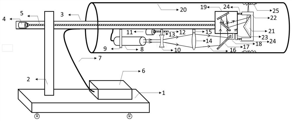 A device for cleaning the inner wall of multi-size inner-diameter pipelines