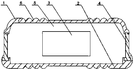 Anti-bending bus IC card shell structure