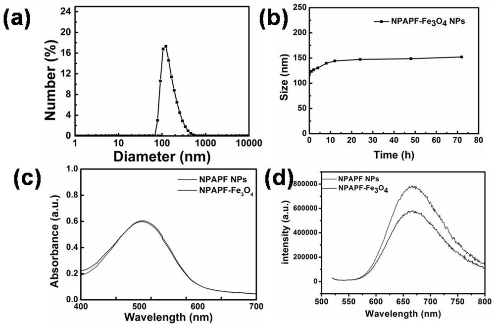 Fluorescent magnetic resonance bimodal imaging nanoprobe for targeting tumor site