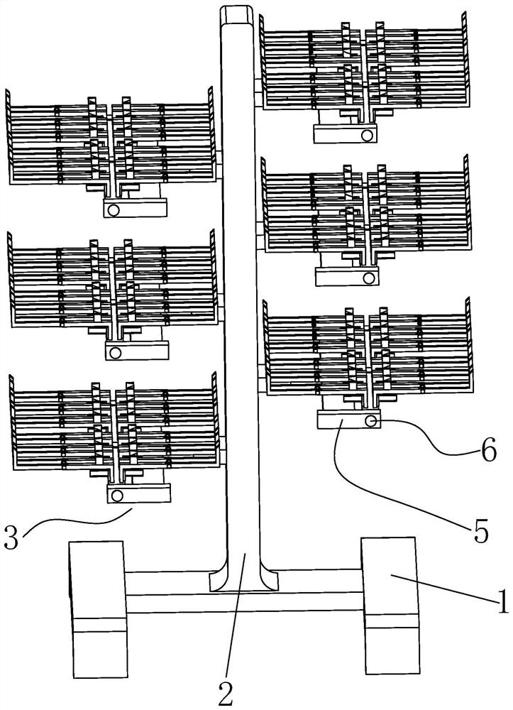 Hanging support type air drying equipment for processing planted trichosanthes kirilowii maxim