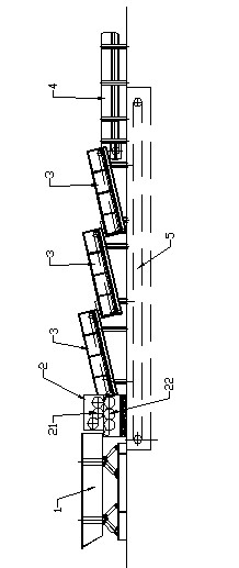 Palm fruit separation device and method
