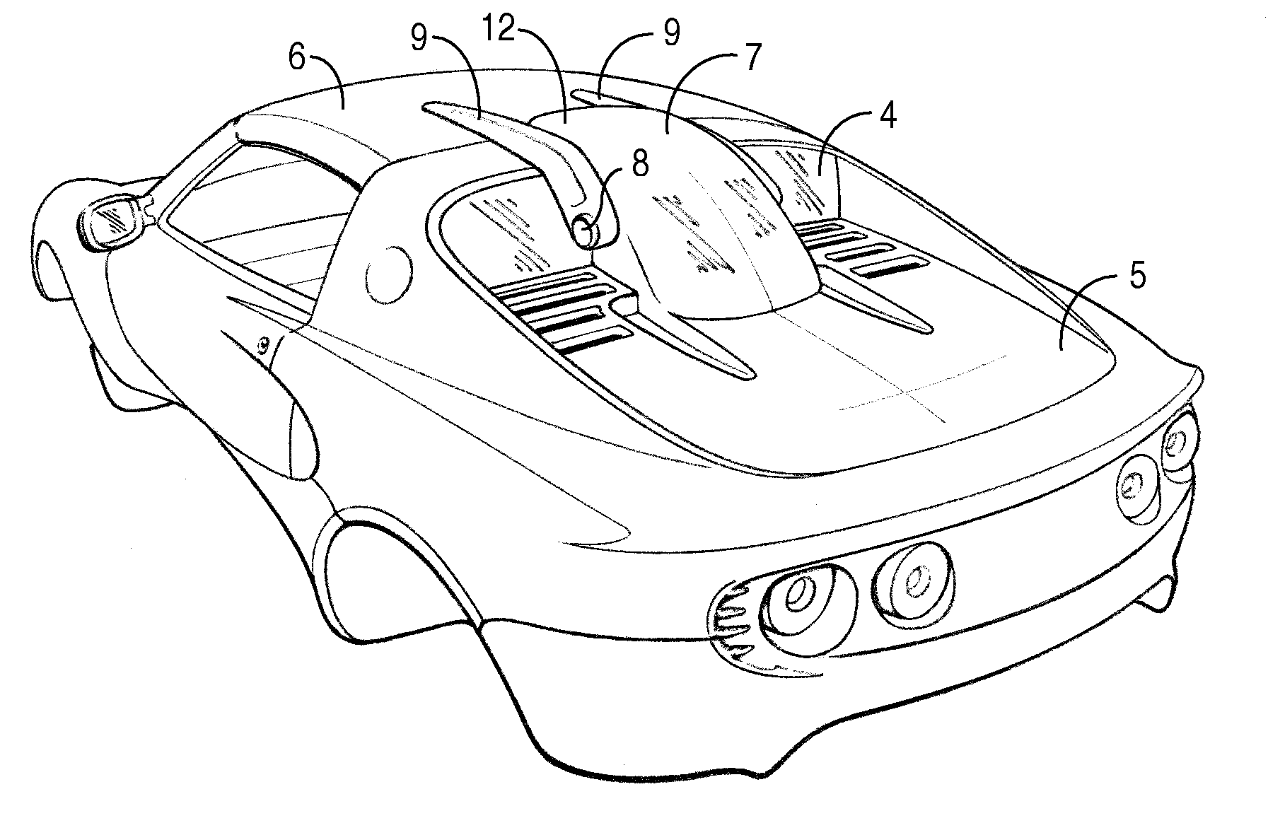 Targa roof system with a buttress