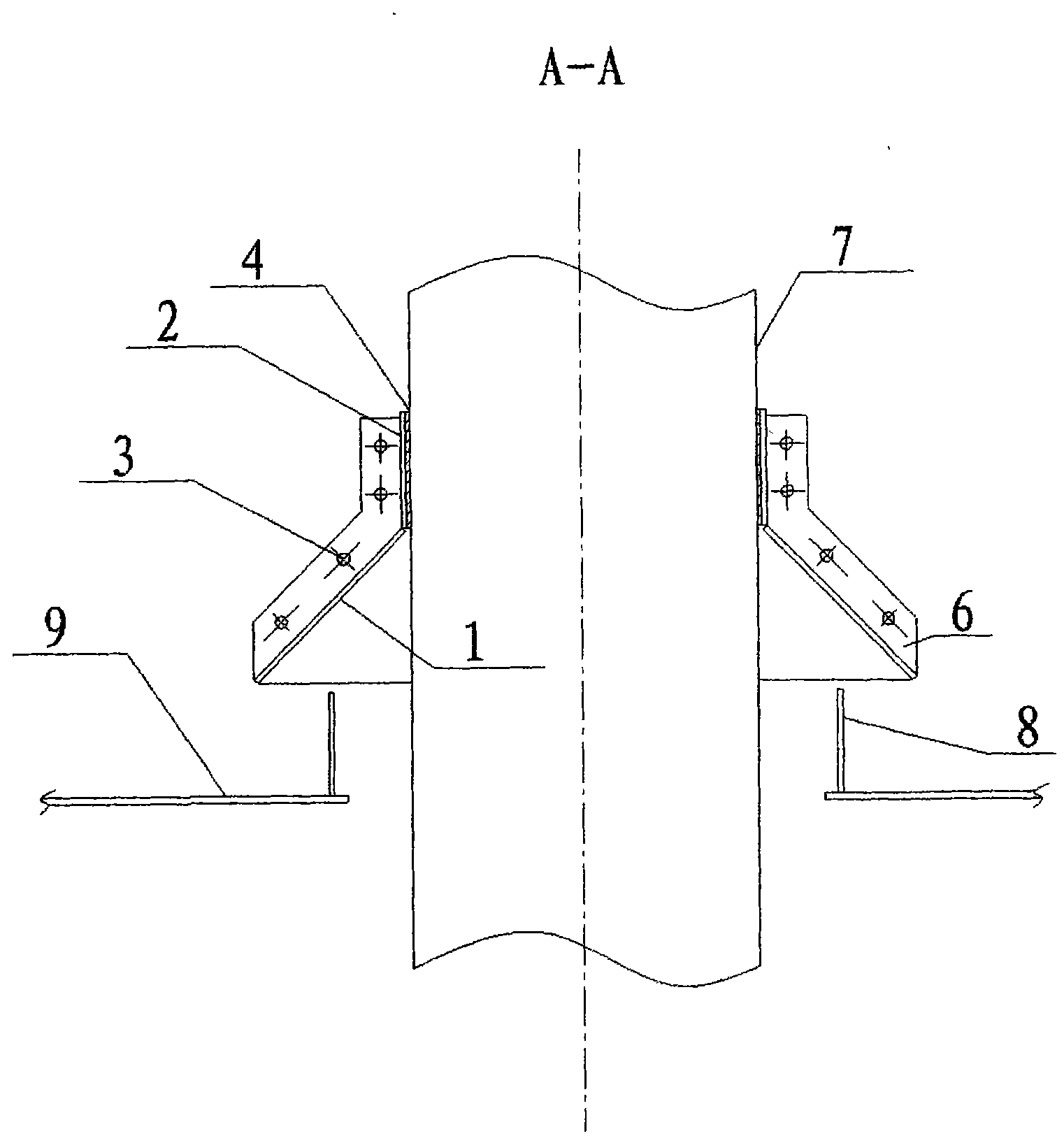 Waste oil guiding and collecting device in wellhead area
