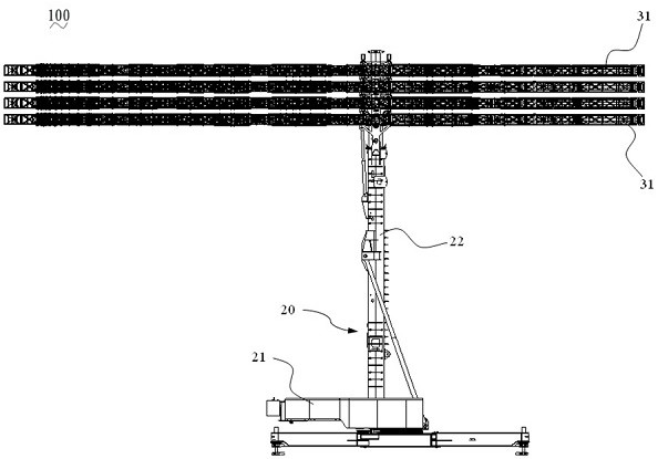 Automatic array control device and array formation method for logarithmic periodic antenna array