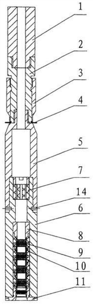 Oil-submersible cable butt joint device used in oil pipe and oil-submersible cable butt joint splitting method
