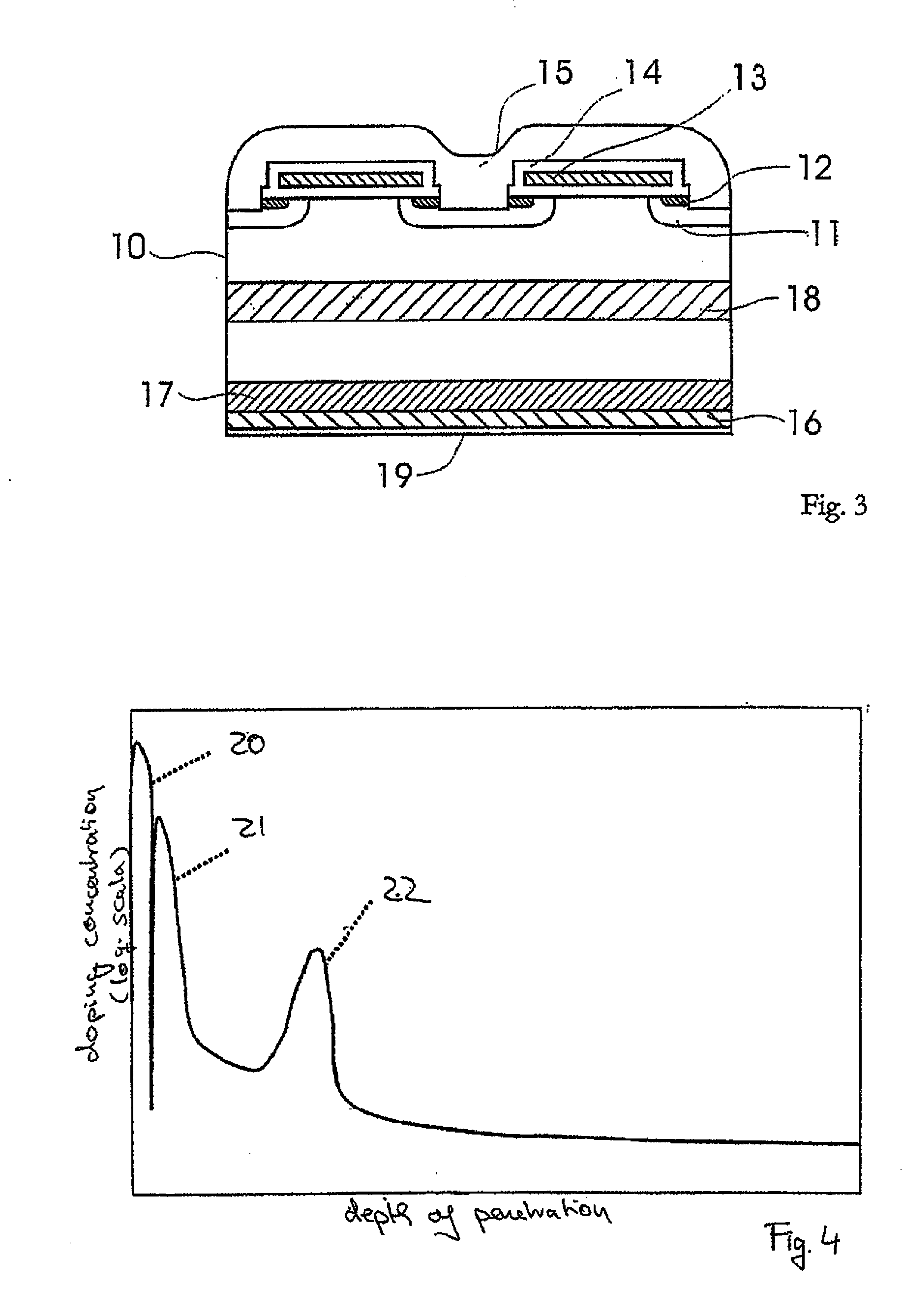 Semiconductor device with a field stop zone and process of producing the same