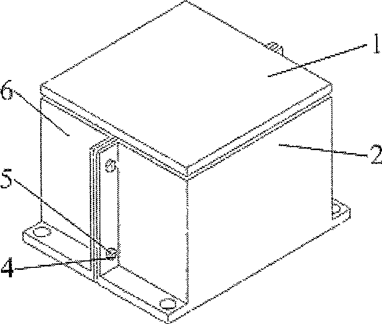 Left and right prefastening parallel connection structure six-dimensional force sensor