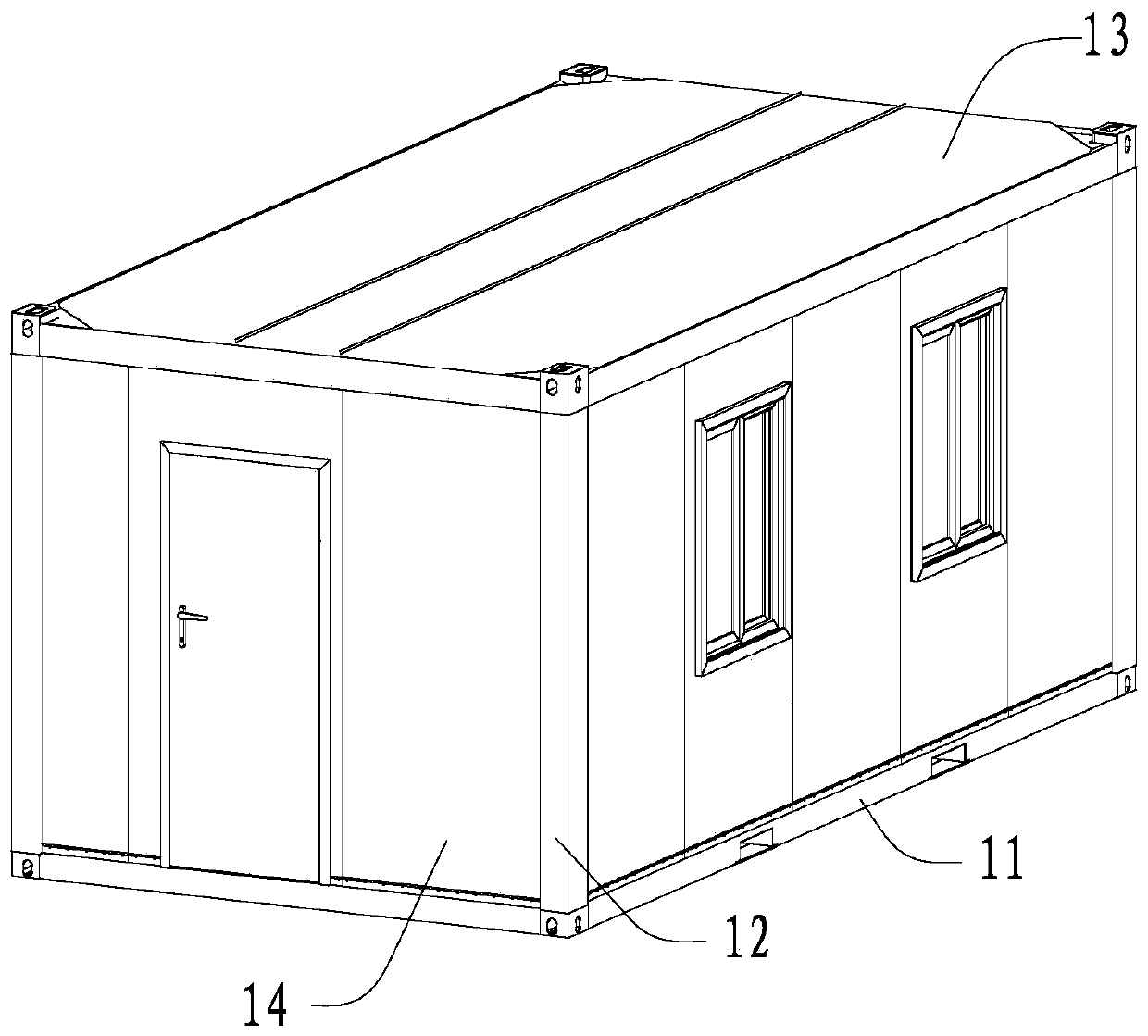 Corner column connection structure and its detachable box-type house