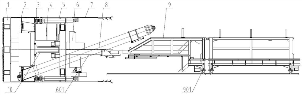 Shield tunneling machine capable of changing excavation diameter at any proportion and diameter changing method