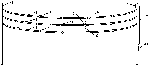 Real-time monitoring device and method for power transmission line phase-to-phase spacer waving tension