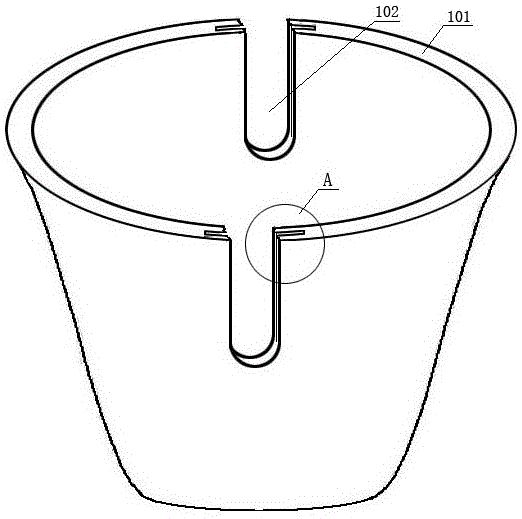 Flowerpot for plant layering propagation