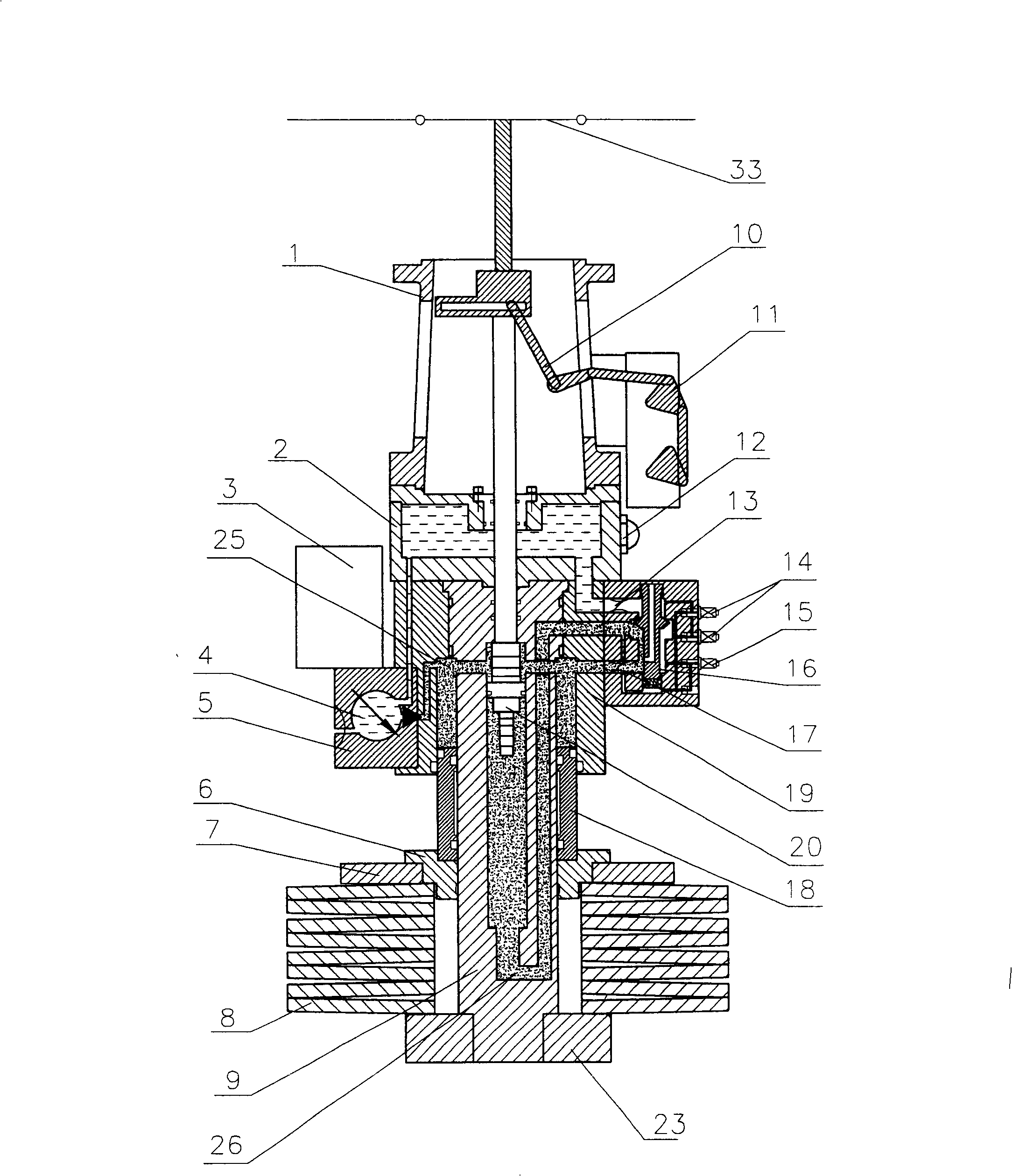 Spring hydraulic operating mechanism for high voltage circuit breaker