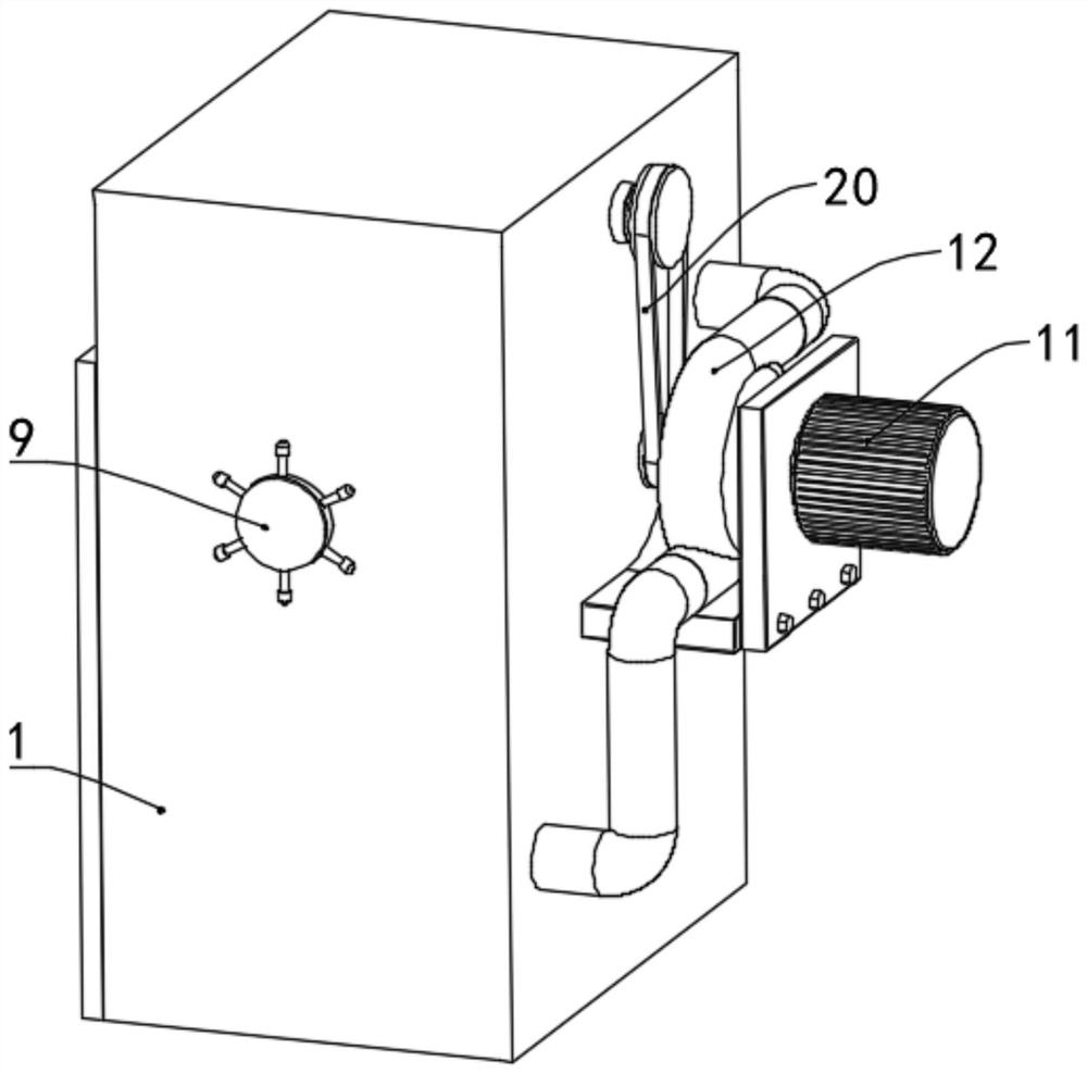 Circulating dust removal device for motor vehicle detection workshop