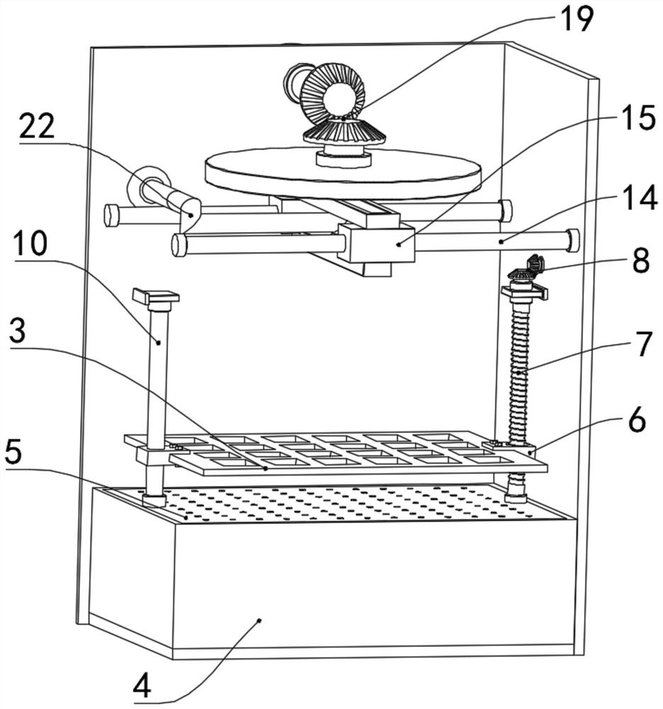 Circulating dust removal device for motor vehicle detection workshop