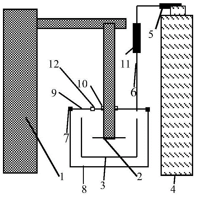 Method and device for preparing porous ceramic by heavy gas-protective direct-foaming technology
