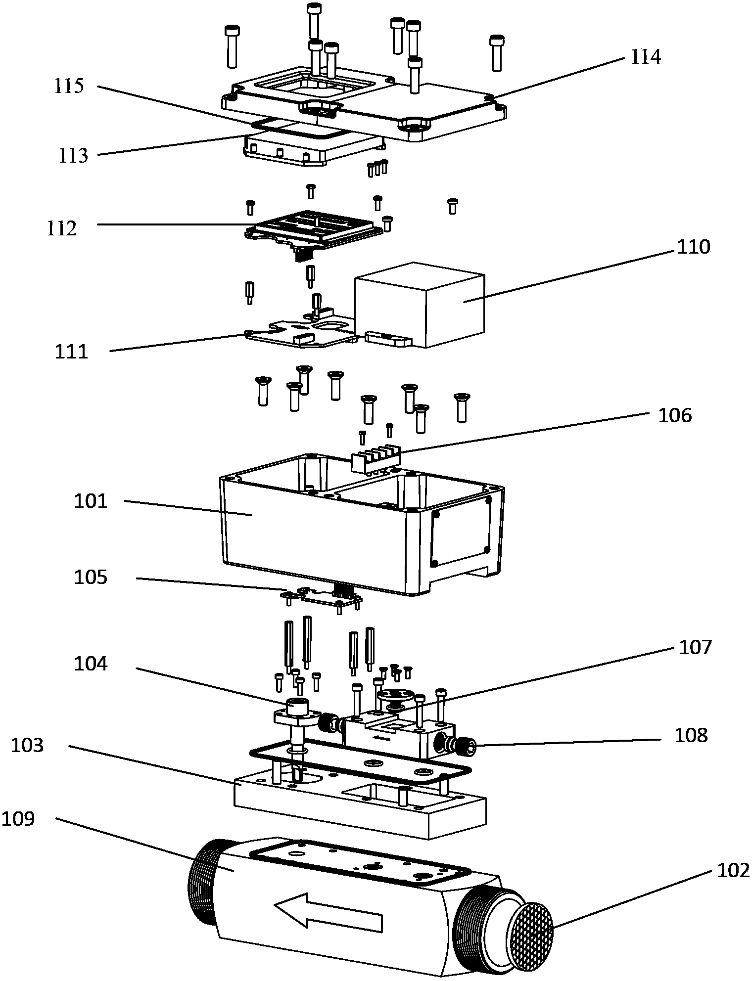 Gas flowmeter and metering method thereof