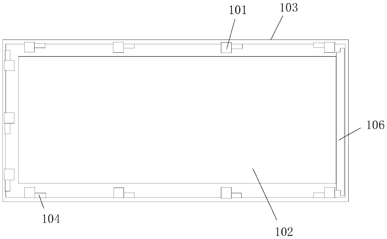 Shockproof and high temperature resistant device and method for target device, backlight module, and display device