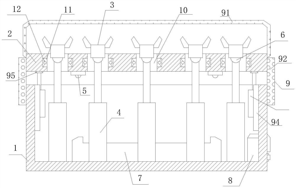 Heat insulation strip high-temperature bending device and using method