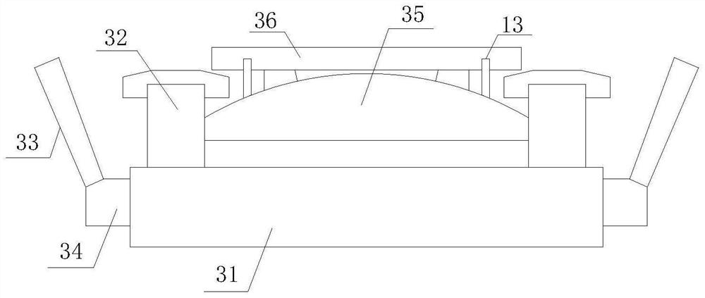 Heat insulation strip high-temperature bending device and using method