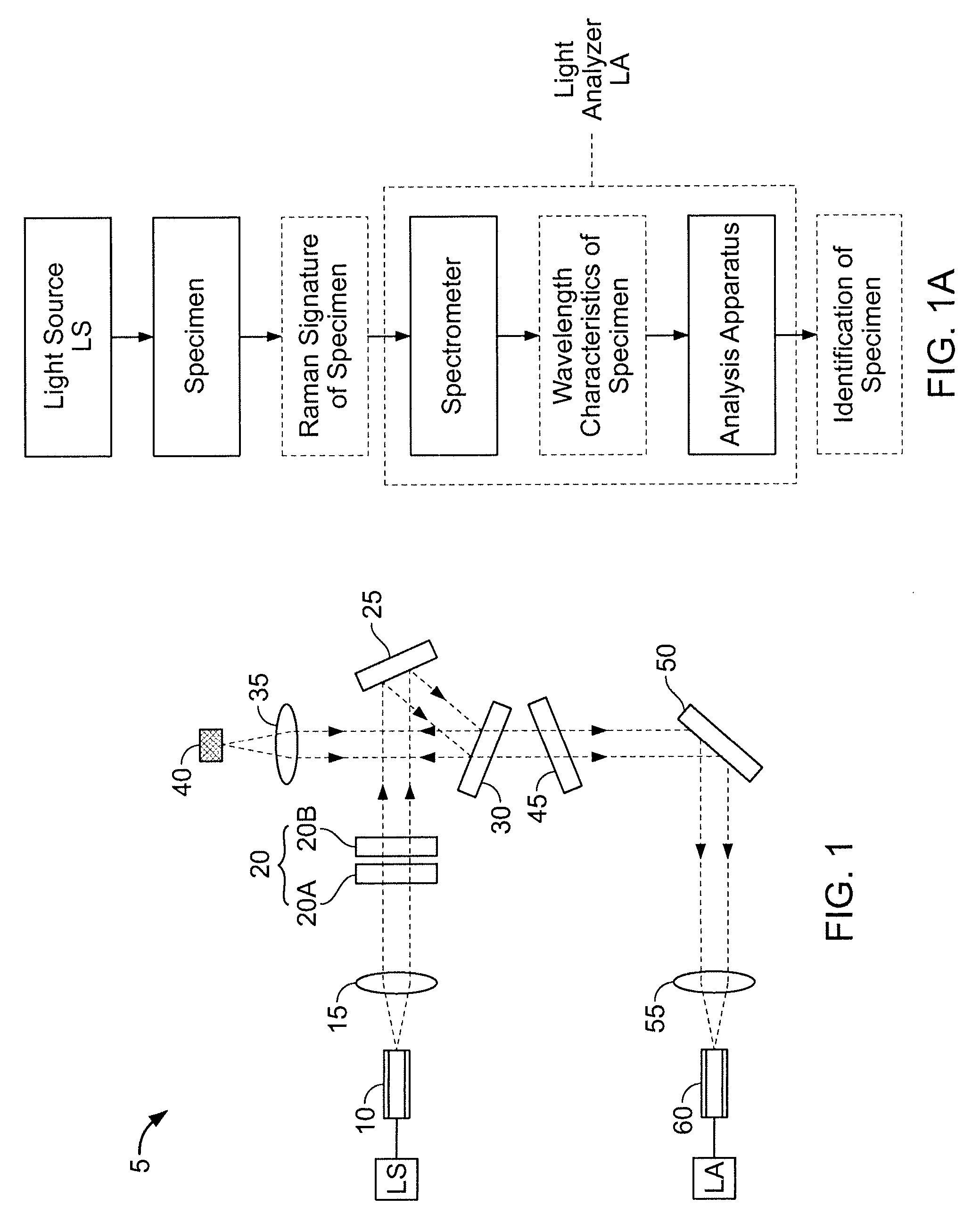 Method and apparatus for conducting Raman spectroscopy