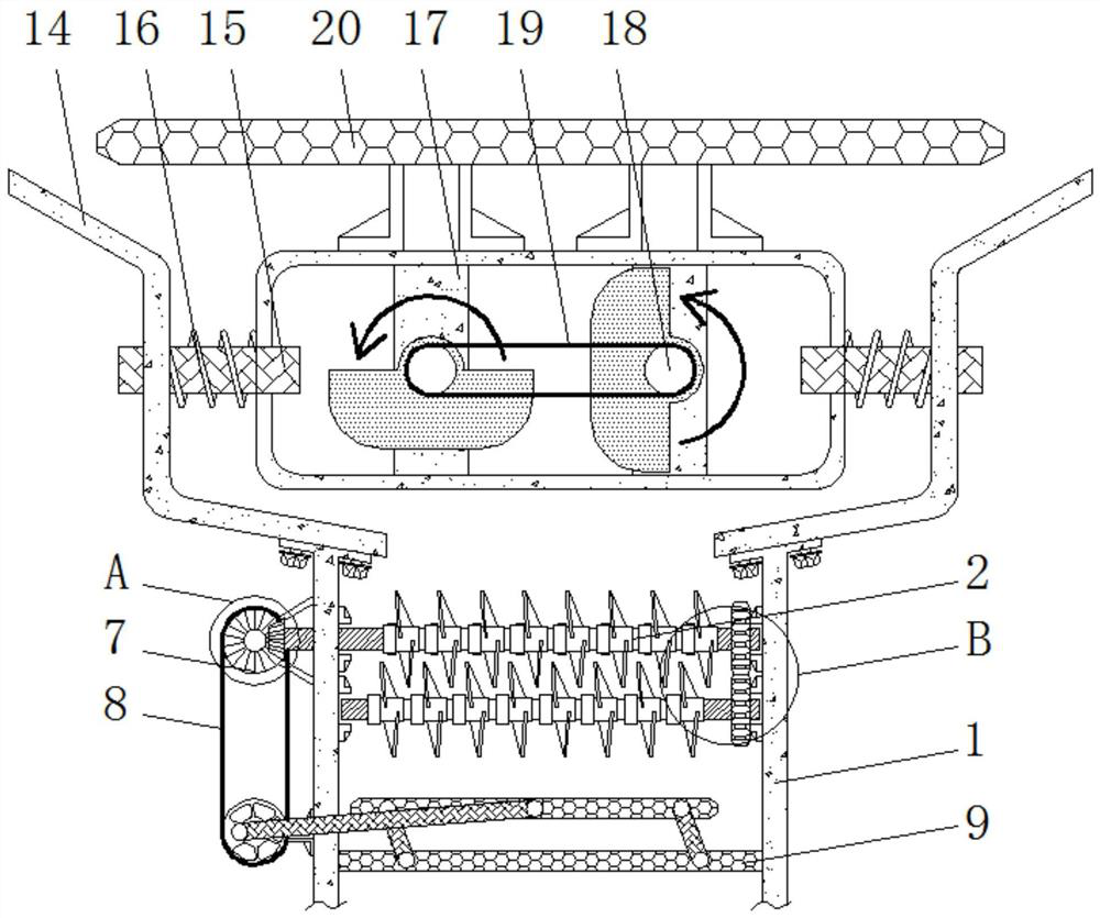 Multi-screening equipment capable of avoiding uneven granularity of chemical materials