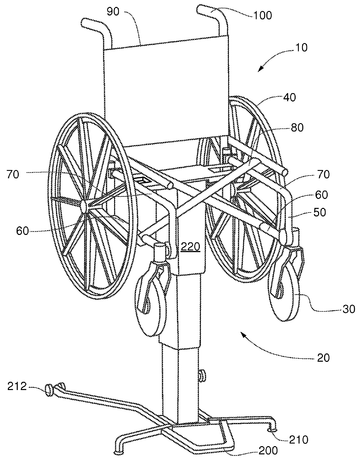 Wheelchair lift system and method