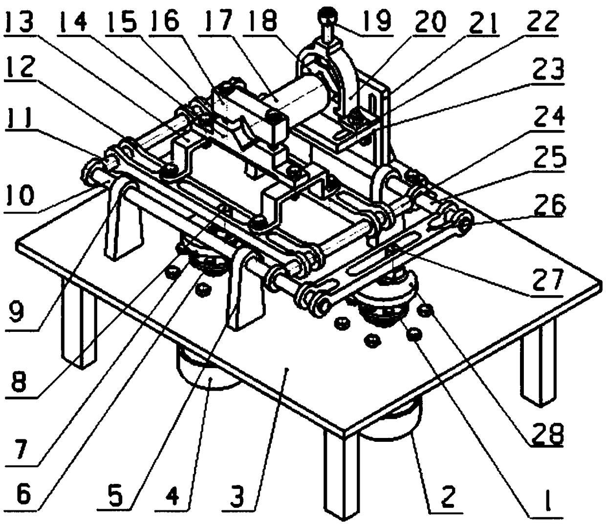 A three-degree-of-freedom thermal fatigue testing machine for metal bellows of automobile exhaust system