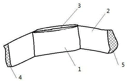 Bandage applied to external drug application