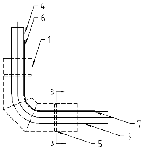 Intelligent prefabricated directly buried cross-linked polyethylene insulation pipe fitting elbow alarm line fixing method