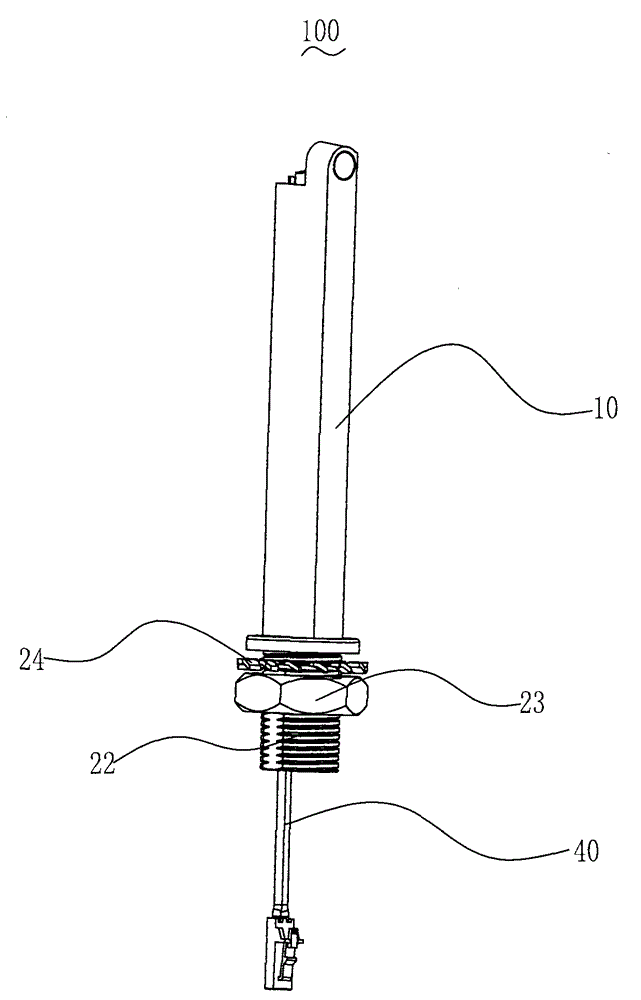 Upright lamp with cuttable lamp post