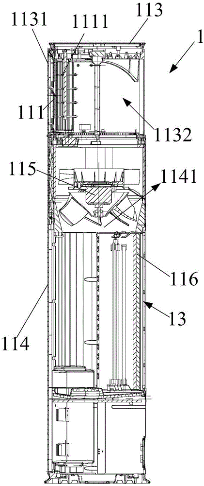 Vertical air conditioner indoor unit and control method thereof