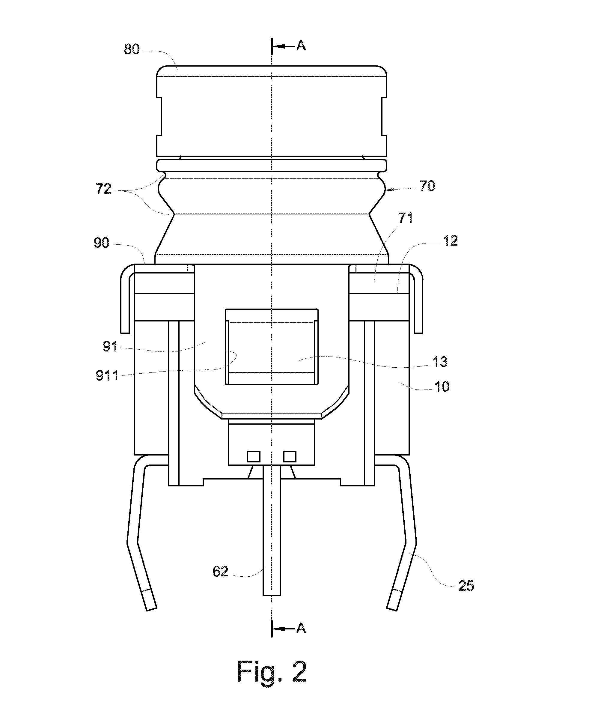 Electrically conductive structure of micro switch