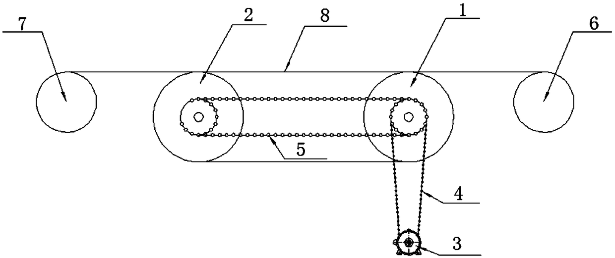 Synchronous traction system of multi-wire winding roller and control method thereof