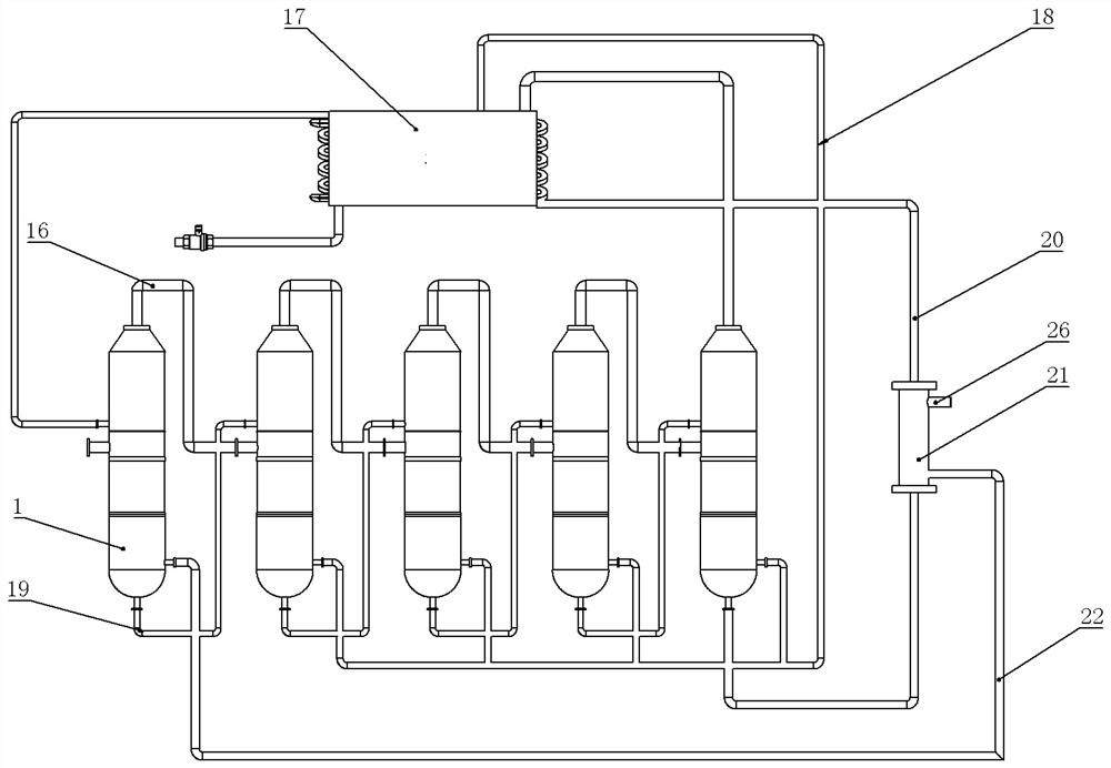 Novel multi-effect water distillation machine