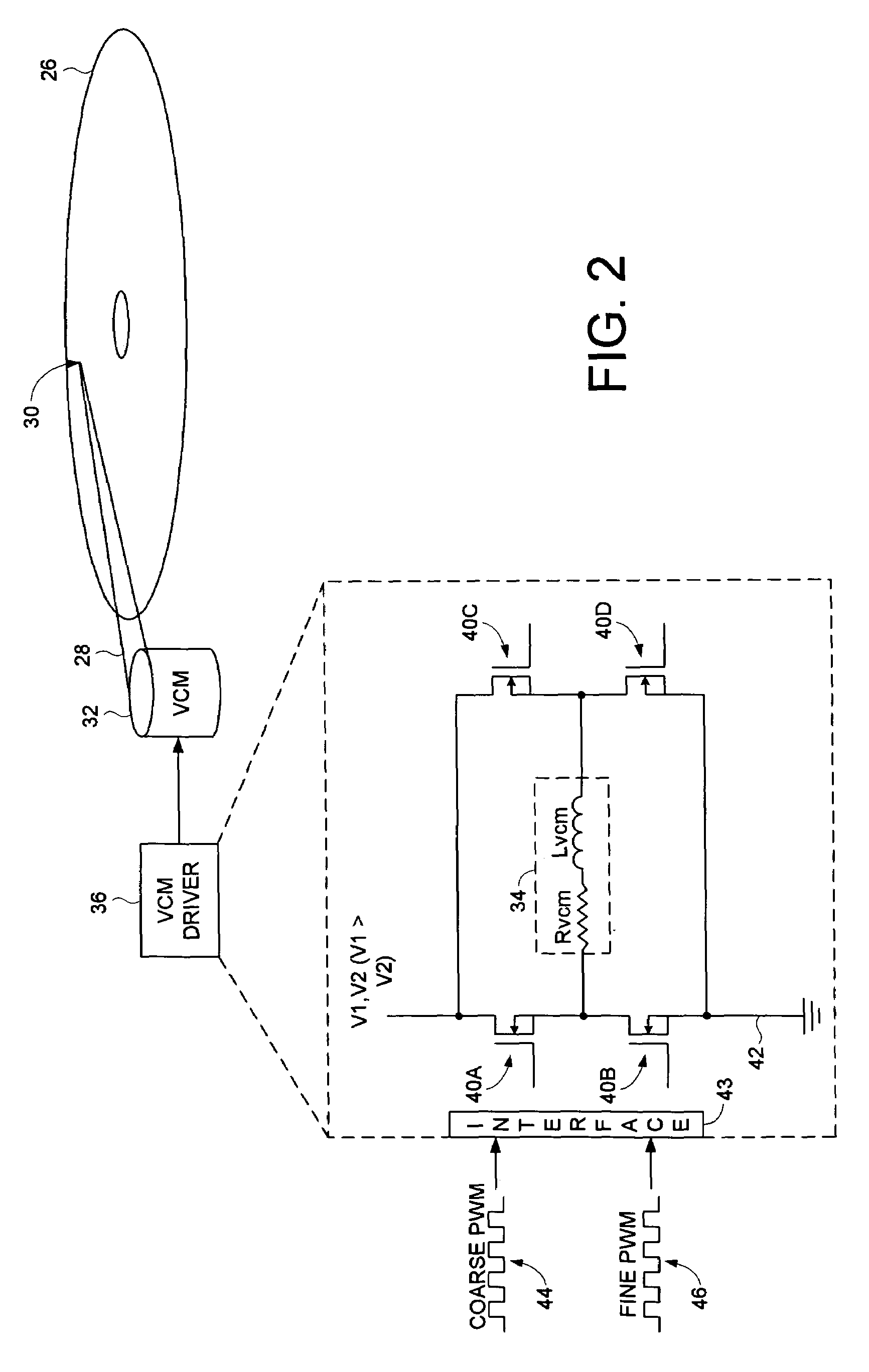 Disk drive employing a multi-stage pulse width modulated voice coil motor driver