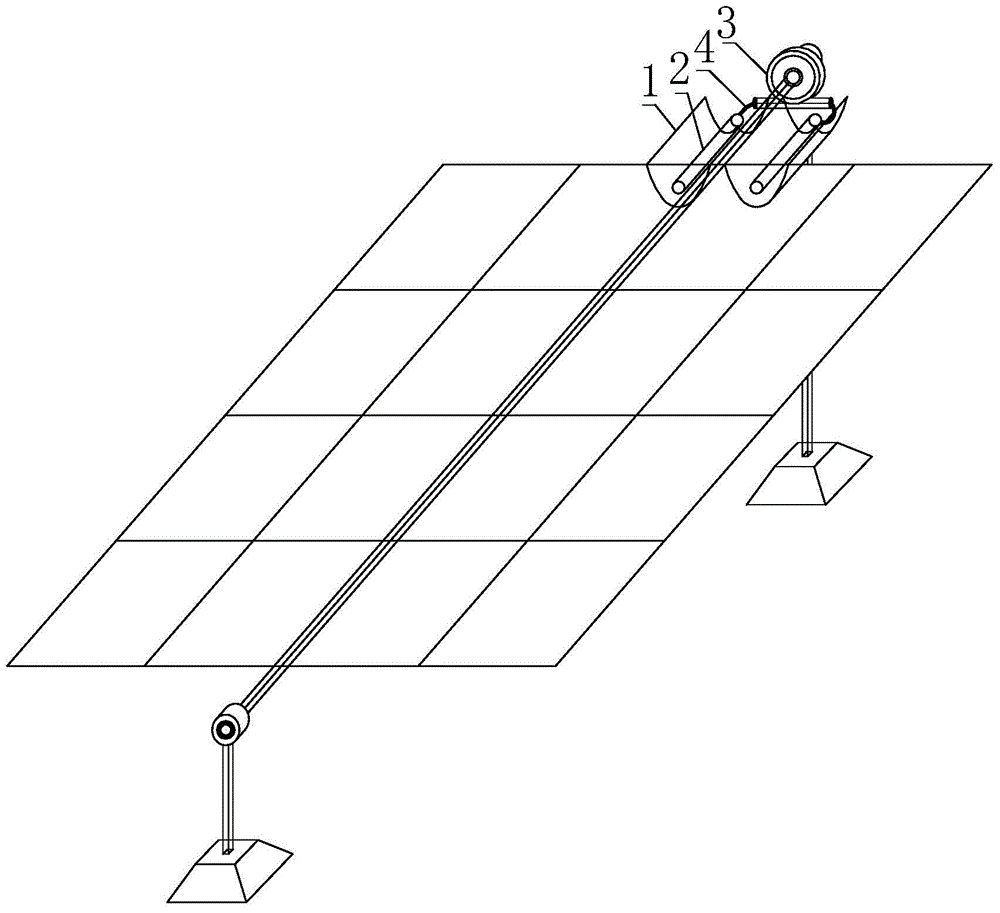 Differential-pressure-type automatic solar tracking device