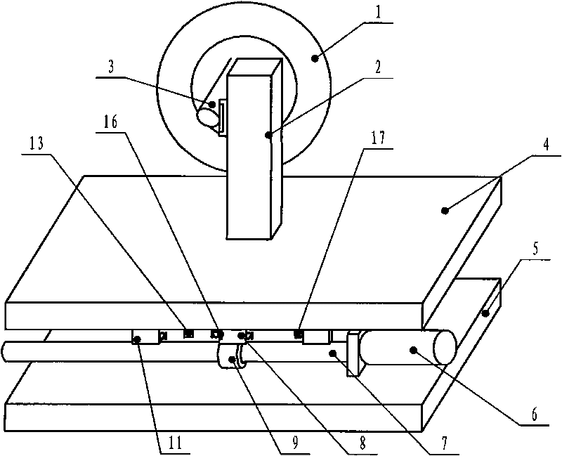 Elastic buffering feeding device of inner diameter slicing machine and feeding method thereof