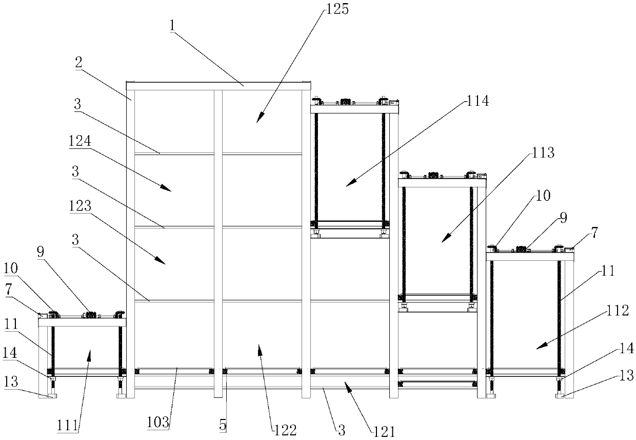 Multilayer parking mechanism based on automatic induction