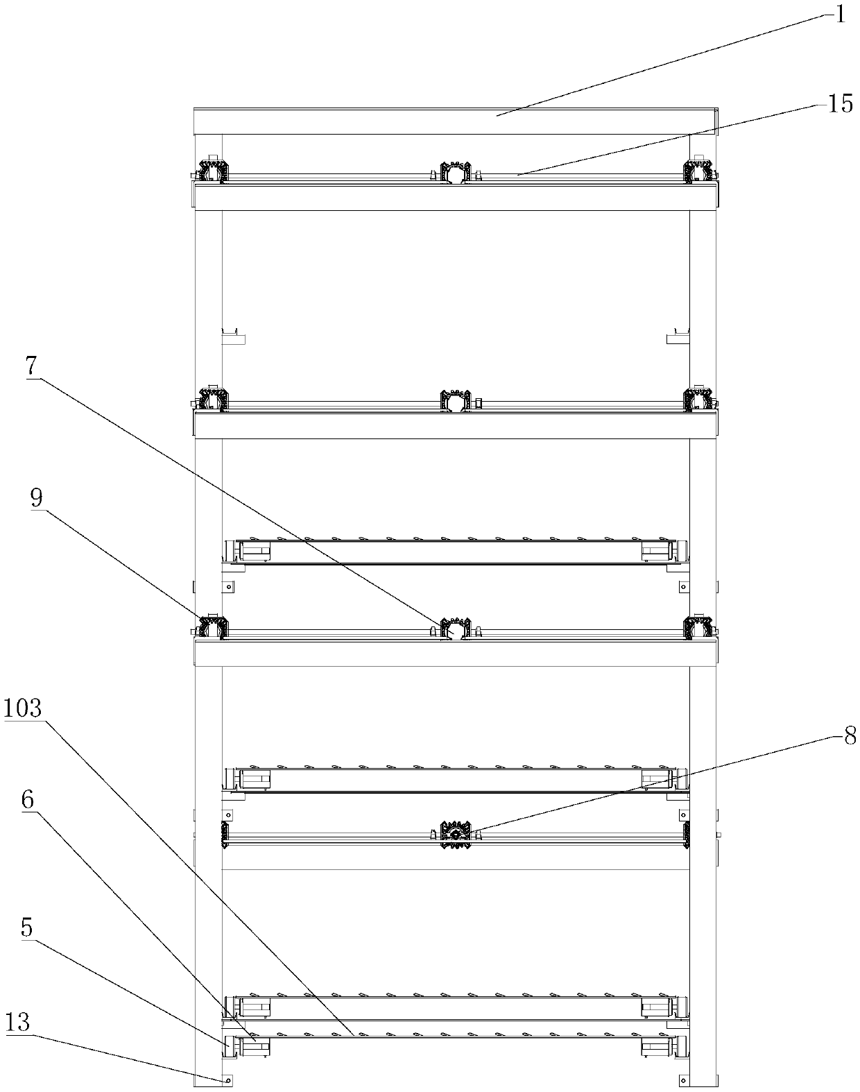 Multilayer parking mechanism based on automatic induction